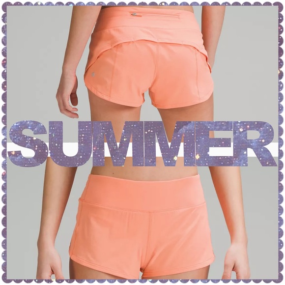 lululemon athletica Pants - Lululemon Speed Up Low-Rise Lined Short 2.5" size 10 NWT SUNNY CORAL
